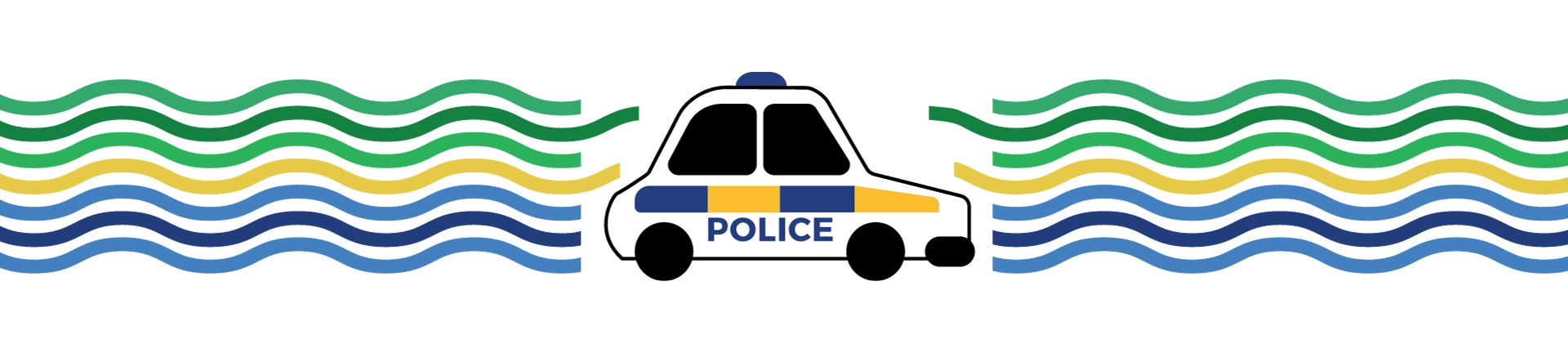 Illustration of a police car