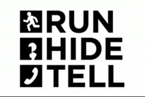 Run, Hide, Tell logo