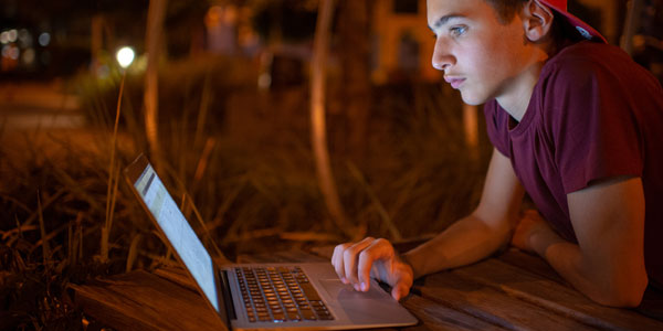 A police officer taking notes