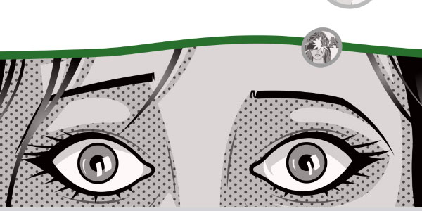 A pair of worried eyes