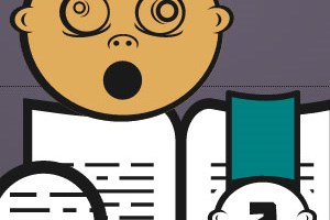 Cartoon character representing a stressed head